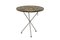Iron and Fossilized Ammonite Pedestal Table, 1980s 1