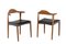 Bull Horn Teak Chairs by Harry Østergaard, 1950s, Set of 4, Image 2