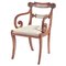 Regency Mahogany Elbow Desk Chair, Image 1