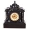 Horloge de Cheminée Victorienne Antique en Marbre 1