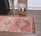 Tapis de Couloir Kilim Vintage Fait Main en Laine Rouge 4