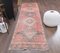 Tapis de Couloir Kilim Vintage Fait Main en Laine Rouge 1