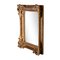 Neoclassical Style Hand Carved Wooden Mirror in Gold Foil, 1970s 2