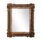 Neoclassical Style Hand Carved Wooden Mirror in Gold Foil, 1970s 1