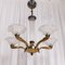 French Art Deco Glass Rod Chandelier, 1930s, Image 2