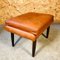 Mid-Century Danish Cognac Leather Lounge Chair & Footstool from Skipper, Set of 2, Image 11