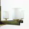 Art Deco Brass Ceiling Lamp with 2 Sets of Glass Shades, Czechoslovakia, 1920s 14