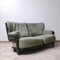 Mid-Century French Ebonised Oak 2-Seater Denis Sofa by Guillerme & Chambron 10