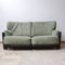 Mid-Century French Ebonised Oak 2-Seater Denis Sofa by Guillerme & Chambron 1