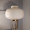 Brass & Opal Glass Floor Lamp with White Marble Base from Stilnovo, 1950s, Image 4