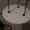 Brass & Opal Glass Floor Lamp with White Marble Base from Stilnovo, 1950s, Image 10