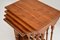 Tavolini ad incastro antichi in legno di tasso, set di 4, Immagine 9