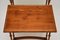 Antique Yew Wood Nesting Tables, Set of 4 6