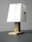 Brass Acrylic Glass Bedside Lamps from Hillebrand, Set of 2 5
