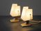 Messing & Acrylglas Nachttischlampen von Hillebrand, 2er Set 3