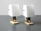 Brass Acrylic Glass Bedside Lamps from Hillebrand, Set of 2, Image 1