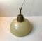 Scandinavian Pendant Light in Cased Glass & Brass, 1960s, Image 5