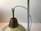 Scandinavian Pendant Light in Cased Glass & Brass, 1960s 7