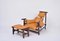 Brazilian Jangada Lounge Chair with Ottoman by Jean Gillon for Italma Wood Art, 1968, Set of 2 1