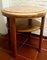 Art Deco Root Wood Side Table with Marble Top 2