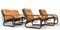 Italian Bamboo, Rattan, and Leather Living Room Set, 1970s, Set of 4, Image 10