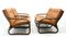 Italian Bamboo, Rattan, and Leather Living Room Set, 1970s, Set of 4, Image 8