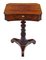 Victorian Flame Mahogany Side Sewing Table, 1840s 10