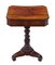Victorian Flame Mahogany Side Sewing Table, 1840s 2