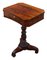 Victorian Flame Mahogany Side Sewing Table, 1840s 1