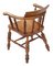 Victorian Elm and Beech Bow Desk Chair, Image 5