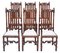 Oak Dining Chairs in Charles II Style, 1915, Set of 6 1