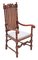 Charles II Style Oak Elbow Desk Chair, 1910s, Image 1