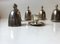 Vintage Domed Silver Plated Egg Cups, Set of 6 3