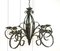 Mid-Century Brutalist Wrought Iron Chandelier 2