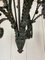 Lámpara de araña brutalista Mid-Century de hierro forjado, Imagen 11