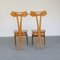 Chairs in Beech Wood Attributed to Giovanni Michelucci, Set of 4, Image 7