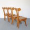 Chairs in Beech Wood Attributed to Giovanni Michelucci, Set of 4, Image 13