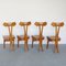 Chairs in Beech Wood Attributed to Giovanni Michelucci, Set of 4 25