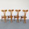 Sedie in legno di faggio attribuite a Giovanni Michelucci, set di 4, Immagine 25