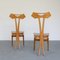 Chairs in Beech Wood Attributed to Giovanni Michelucci, Set of 4, Image 20