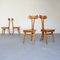 Chairs in Beech Wood Attributed to Giovanni Michelucci, Set of 4, Image 16