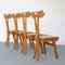 Chairs in Beech Wood Attributed to Giovanni Michelucci, Set of 4, Image 12