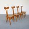 Chairs in Beech Wood Attributed to Giovanni Michelucci, Set of 4, Image 15