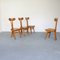 Chairs in Beech Wood Attributed to Giovanni Michelucci, Set of 4, Image 21