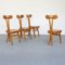 Sedie in legno di faggio attribuite a Giovanni Michelucci, set di 4, Immagine 1