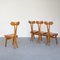 Chairs in Beech Wood Attributed to Giovanni Michelucci, Set of 4, Image 22