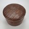 Leather Patchwork Storage Pouf from de Sede, 1970 3