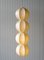 Lampe à Suspension Longue Cocon Vintage par Friedel Wauer pour Goldkant Leuchten, 1960s 2