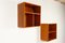 Danish Modern Wall Mounted Teak Bookcases, 1960s, Set of 2, Image 3