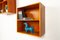 Danish Modern Wall Mounted Teak Bookcases, 1960s, Set of 2, Image 13